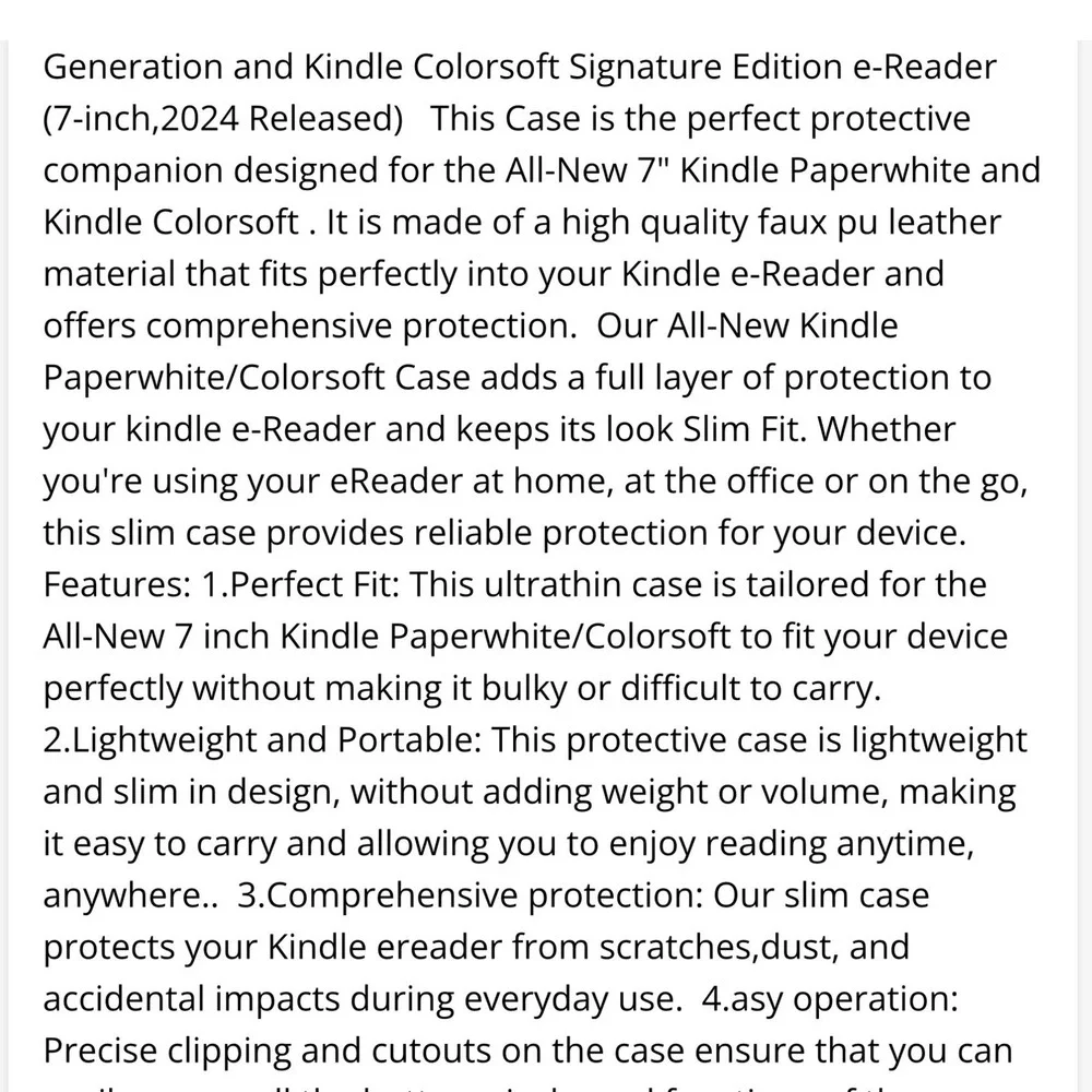 Floral Slim Case Purple Orchid Floral For All New Kindle Paperwhite 12th‎ Gen